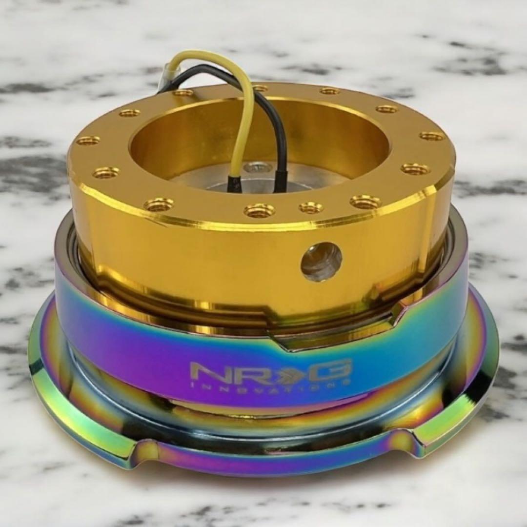NRGクイックリリース Gen2.8ゴールド×ネオクローム【新品未使用送料込み】 3ヶ月保証付き】 NRG クイックリリースキット Gen 2.0 SRK-200 4色