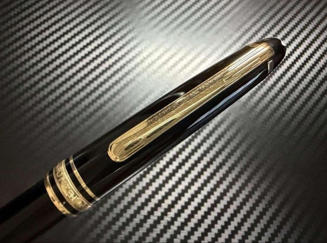 極美品 エボナイト芯 モンブラン 144 ブラック 全金 F 細字 万年筆