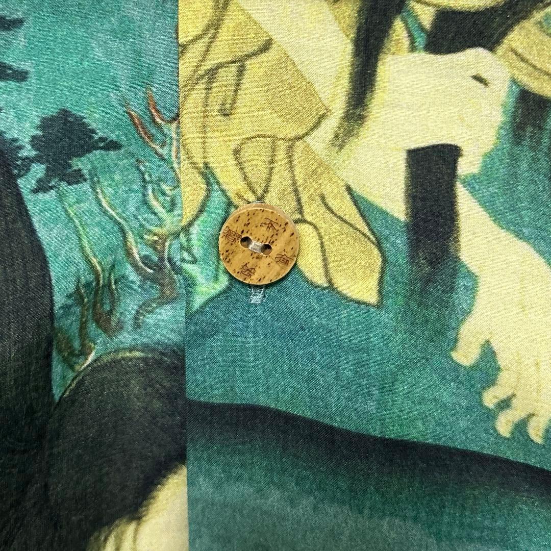 タグ付き Fukuwauchi フクワウチ アロハシャツ XL 浮世絵 幽霊40s 50s