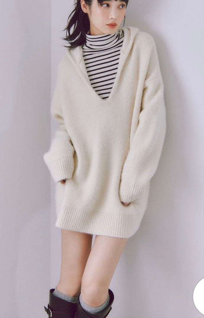 フレイIDニットフーディー FRAY I.D（フレイ・アイディー） ニットフーディー 23秋冬予約