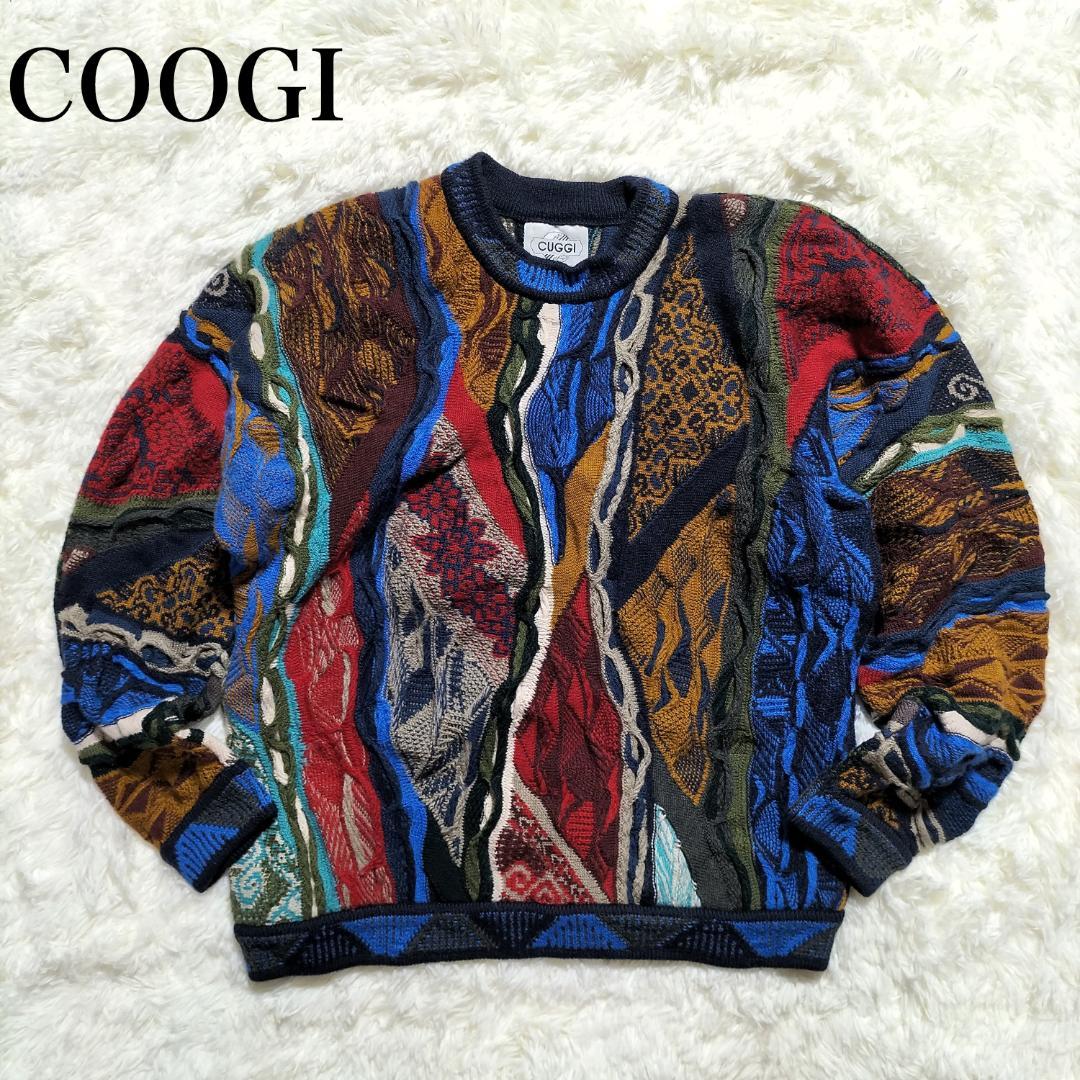 希少】COOGI クージー 旧タグ 3Dニット 立体編み ヴィンテージ 80s