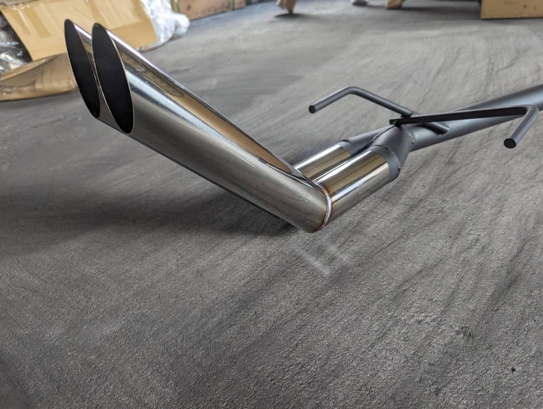 130系マークXオリジナルストレートマフラー！左出し竹槍！ - メルカリ