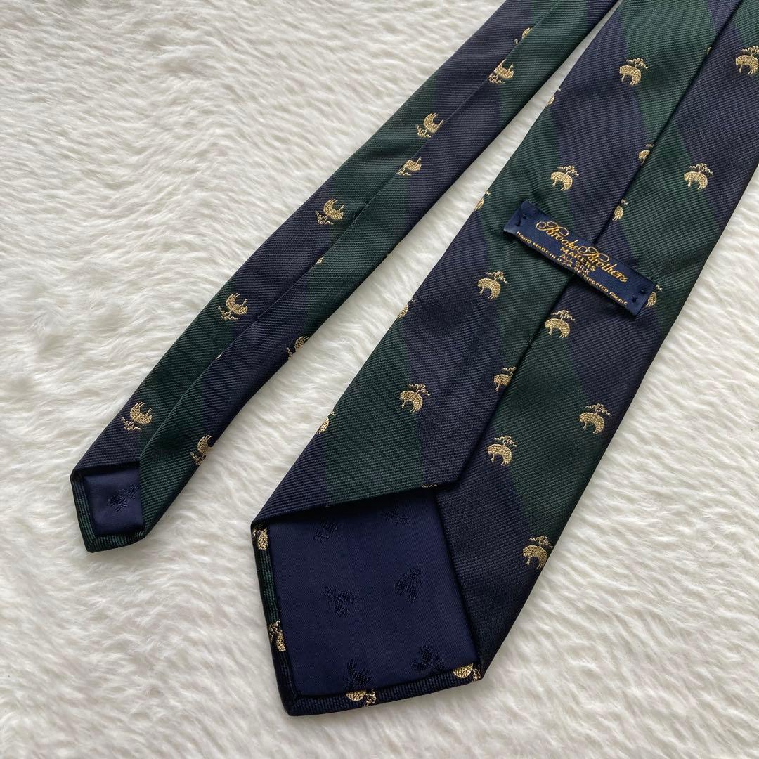 ✨極美品✨ ブルックス ブラザーズ ネクタイ ゴールデンフリース刺繍