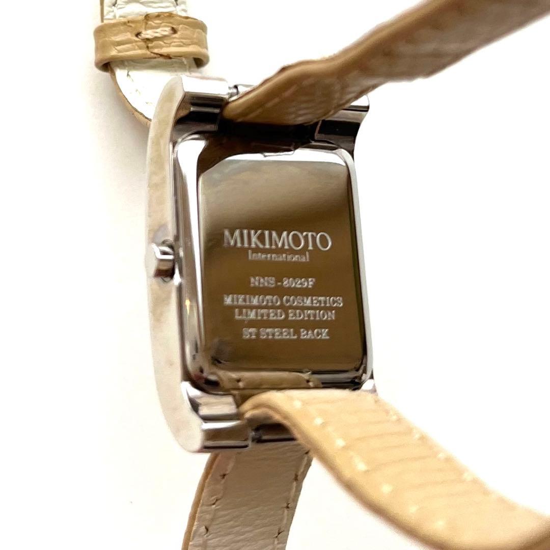 最終お値下げ ミキモト MIKIMOTO 2連レザー 新品電池 レディース腕時計