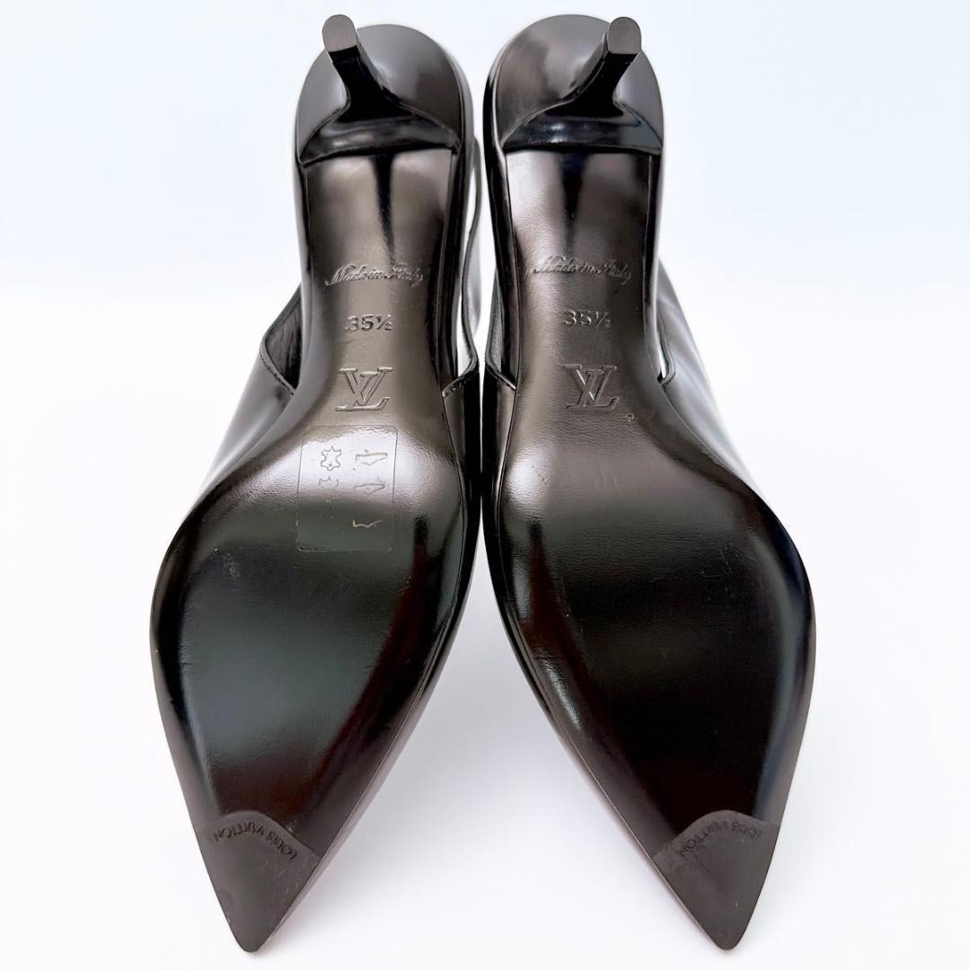 ルイヴィトン パンプス 22〜22.5cm ブラック パテントレザー ハイヒール