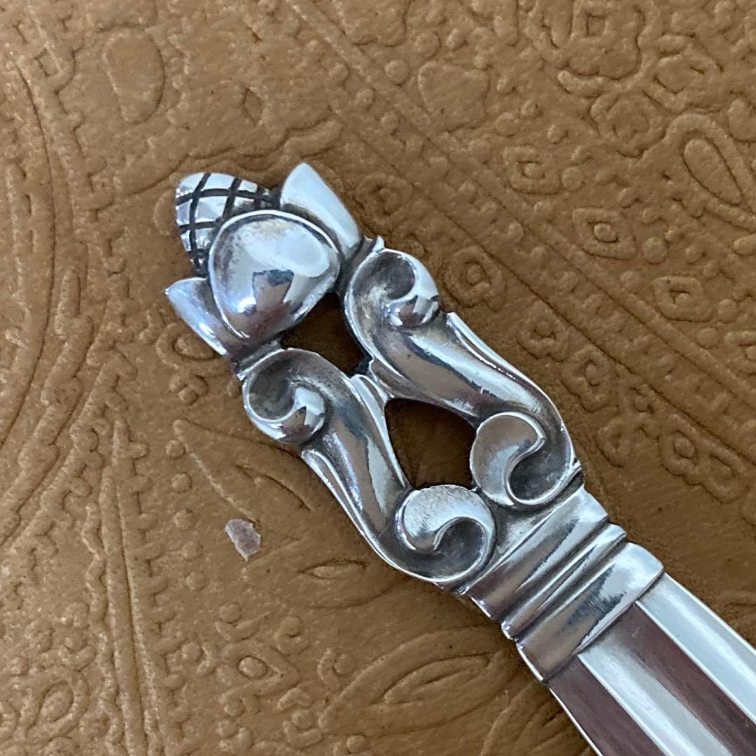 【ジョージジェンセン】純銀/約100g フォーク 16.5cm 2点【エコーン】