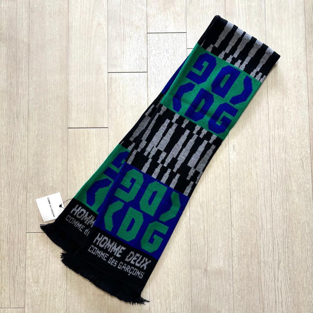 新品 コムデギャルソンオムドゥ マフラー CDG シュプリーム ブラック COMME des GARCONS - 新品 コムデギャルソンオムドゥ マフラー CDG