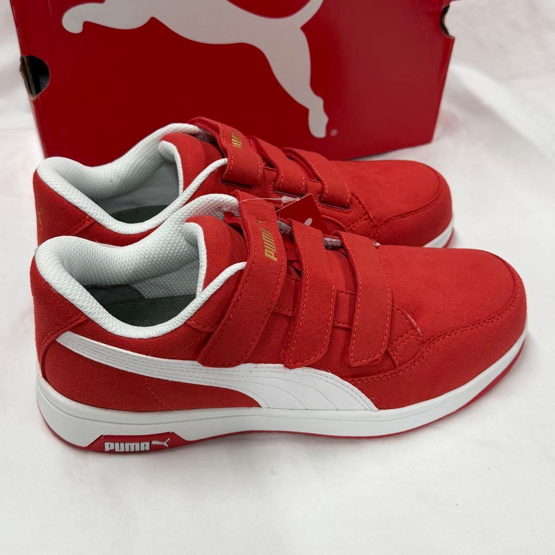 PUMAプーマ　安全靴　プロスニーカー　レッド　25.5cm