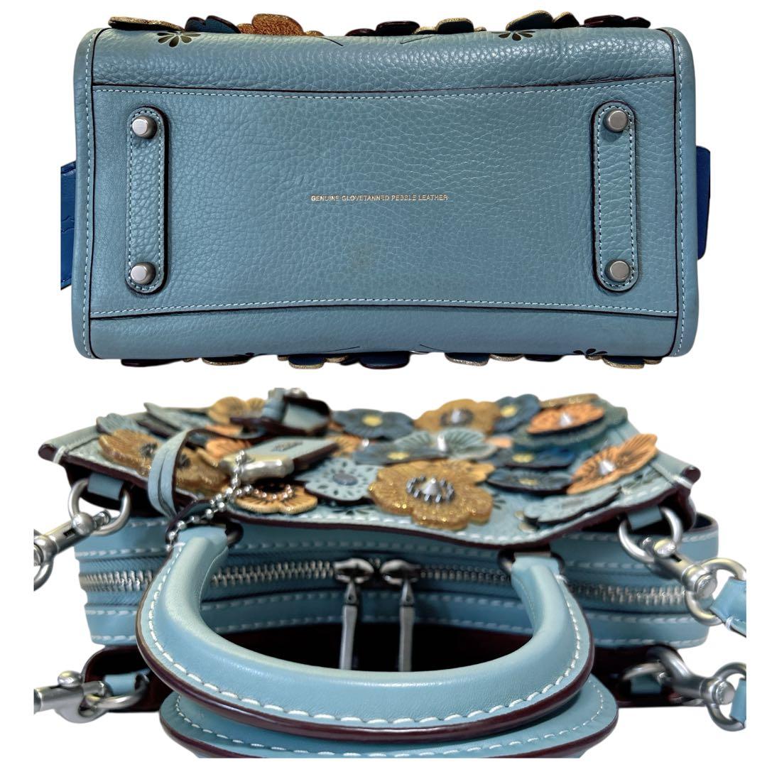 ✨大人気✨コーチ ティーローズ 2wayバッグ ローグ 有名人着用 完売品