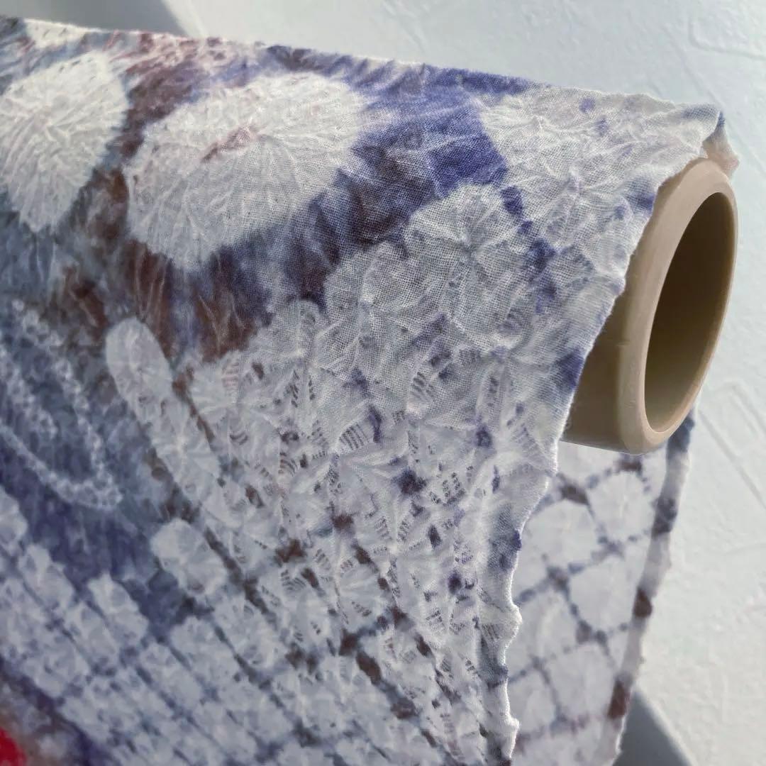 有松鳴海絞り・蜘蛛絞り　浴衣　手縫い　絞り浴衣　身丈156cm No.2-15