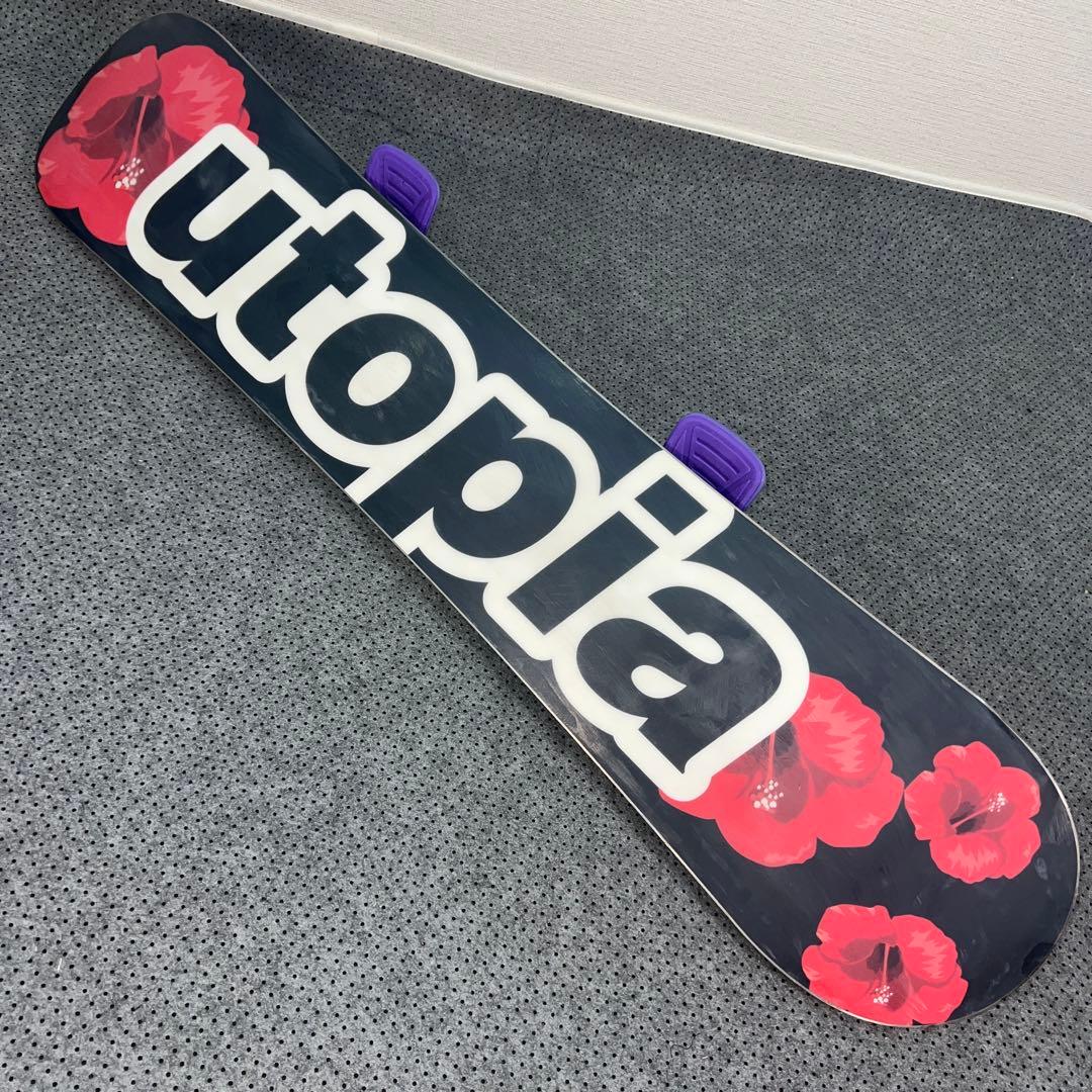 2回使用 141cm SLQ UTOPIA FLAT×バイン snowPRO