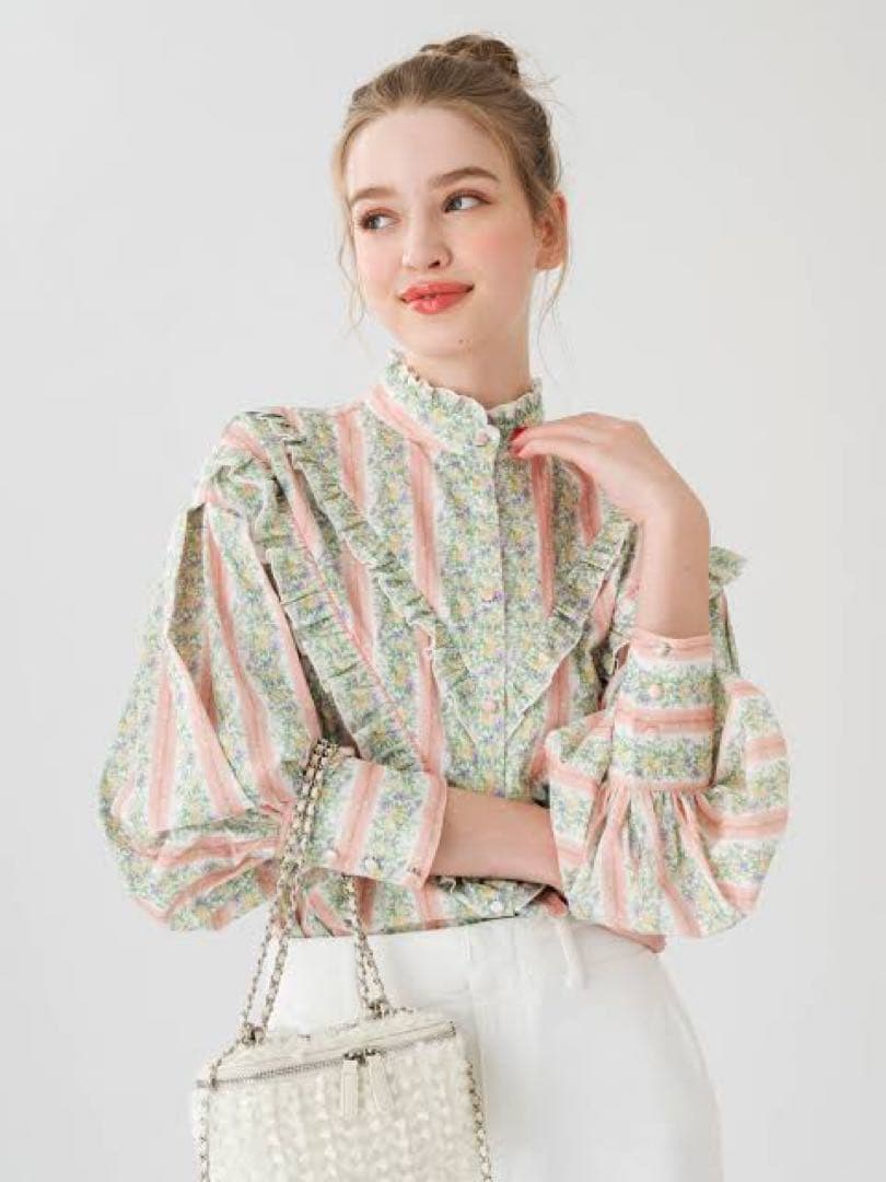 TSURU By MARIKO OIKAWA Joliブラウス ピンク レア - メルカリ