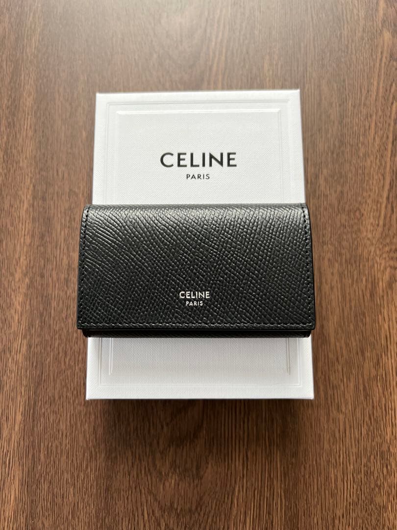CELINE メンズ キーケース 希少♪【国内発送☆CELINE】キーケース クロコダイル エンボスド