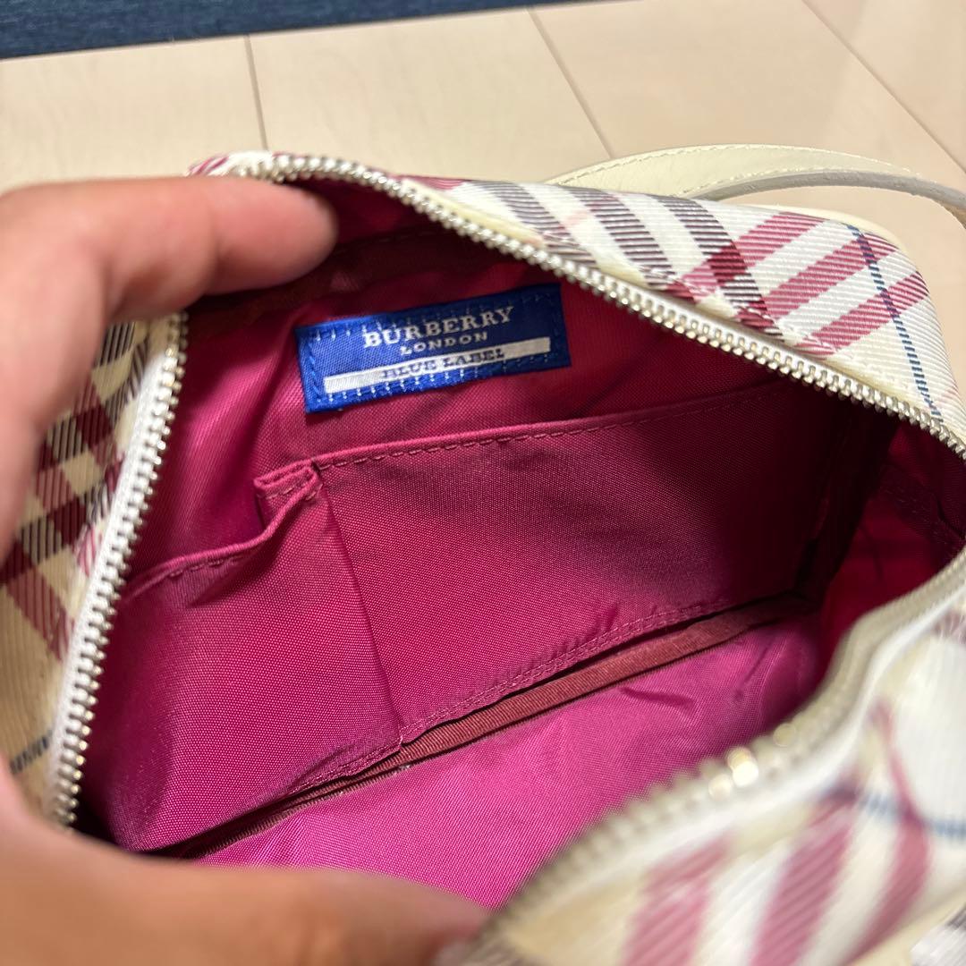 BURBERRY BLUE LABEL チェック柄ショルダーバッグ - メルカリ