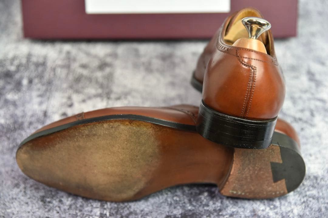 付属品完備　ジョンロブ　ネイダー　5.5EE　チェスナット　8695ラスト