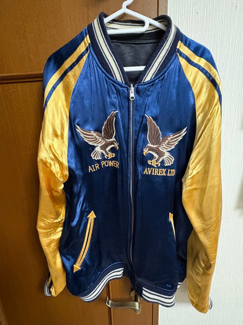 AVIREX スカジャン エアパワー・ドラゴン刺繍 AVIREX - AVIREX/スタジャン/レザー/メルトン/タイガー/ドラゴン