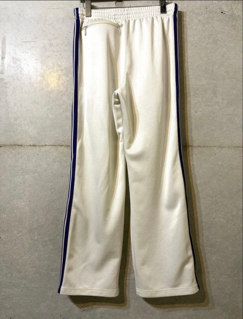 NEEDLES トラックパンツ アイスホワイト Mサイズ ストレート - メルカリ