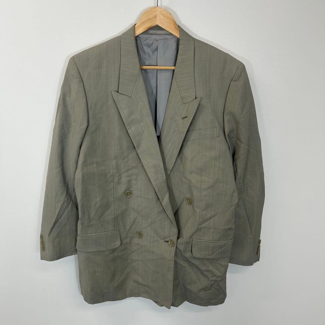 90s/vintage/ダブルテーラードジャケット/グレー/菅田将暉系 - メルカリ