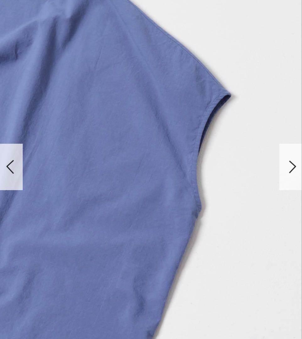 新品 今季 かぐれ コットンスクエアポンチョシャツ 2025年春夏 ブルー