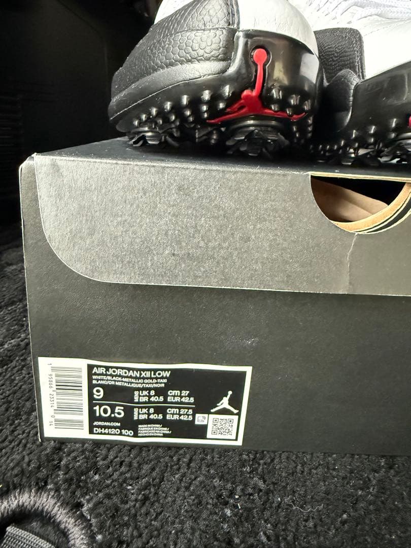 シューズ(男性用) Nike Air Jordan 12 Low Golf \"Taxi\" 27cm