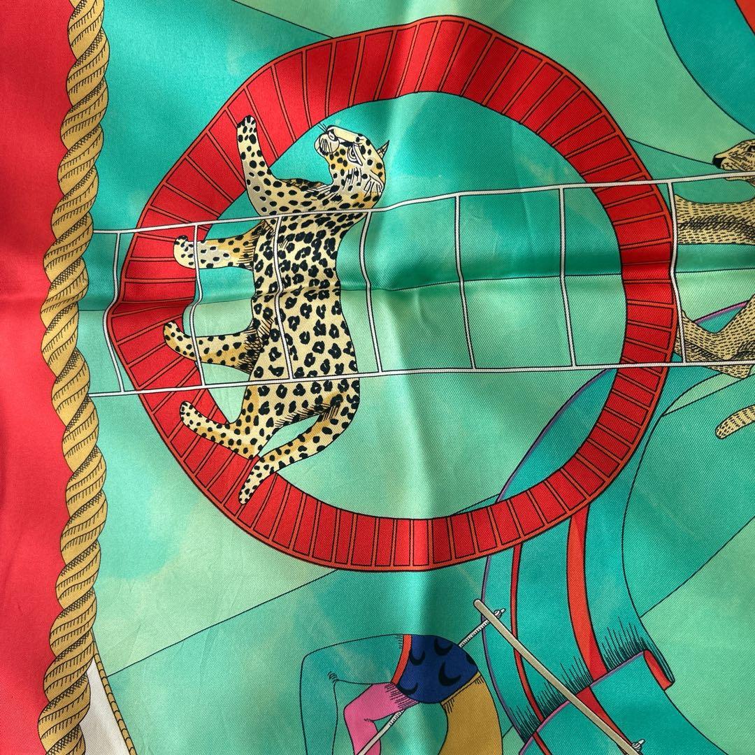 美品エルメス カレ90 circus サーカス スカーフ シルク - メルカリ