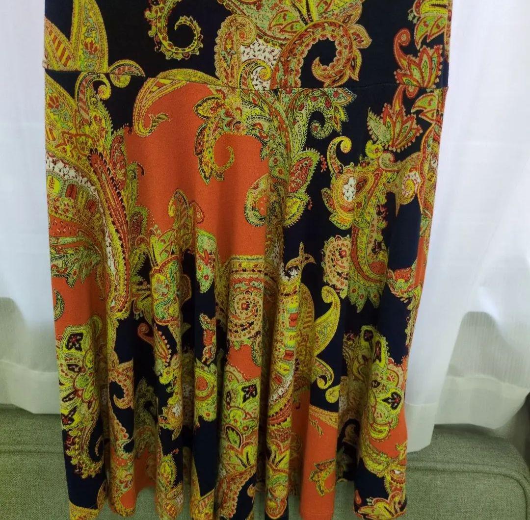 LAUREN RALPH LAUREN ペイズリー柄ワンピース半袖 XS - メルカリ