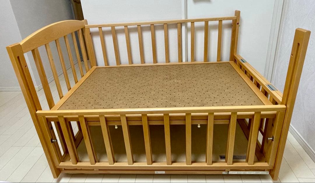 ベビーベッド ツーオープンベッド レギュラーサイズ ヤマサキ b-side ツーオープンベッド b-side（ビーサイド）【ナチュラル】 | ベビー