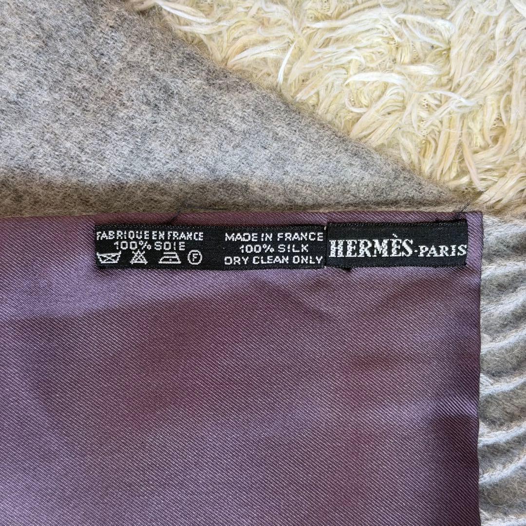 ☆極美品☆HERMES エルメス カシミヤシルクマフラー マルジェラ期 切替