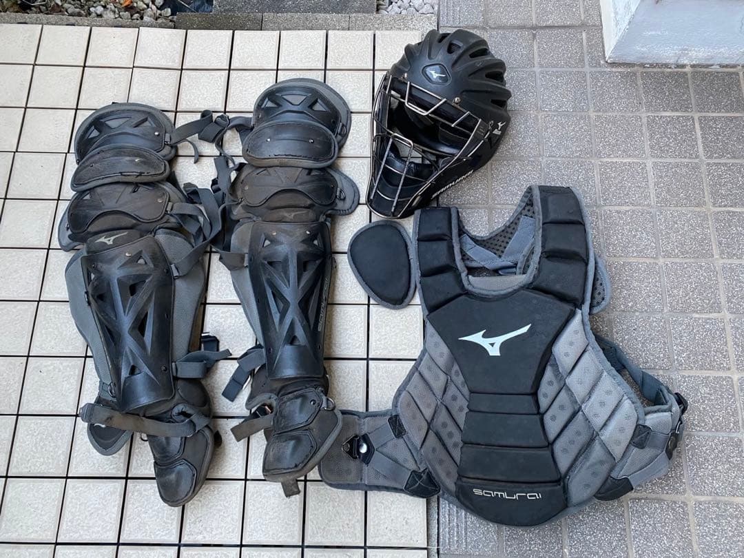 キャッチャー防具一式 (ミズノ) MIZUNO（ミズノ） 軟式野球用キャッチャー防具4点セット 一般