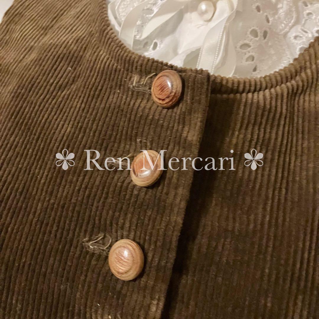 ストリートオルガン チョコレートブラウン コーデュロイのジャンパー