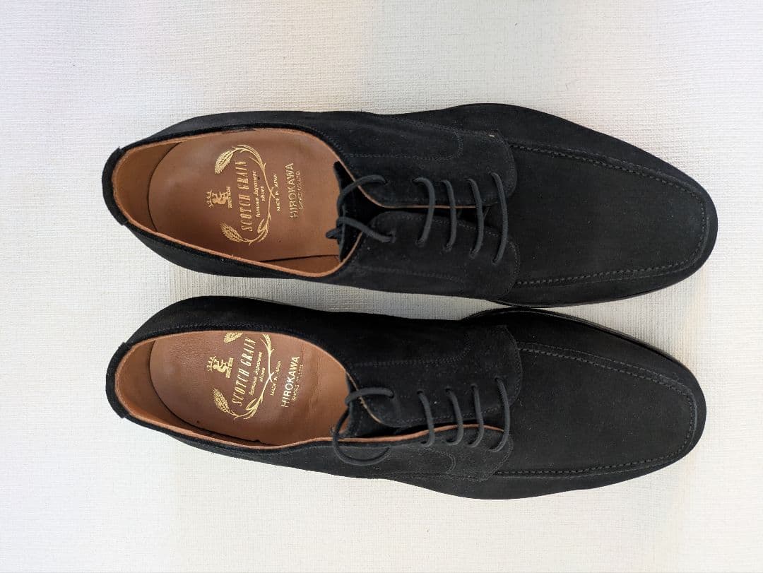 SCOTCH　GRAIN　日本製　Uチップ　26.5cm　黒スウェード