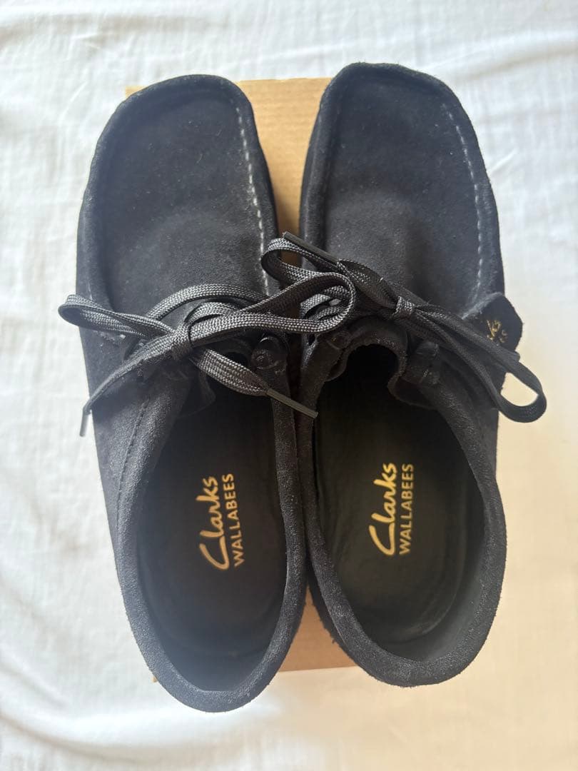 靴 Clarks Wallabee2 Black 25.5cm