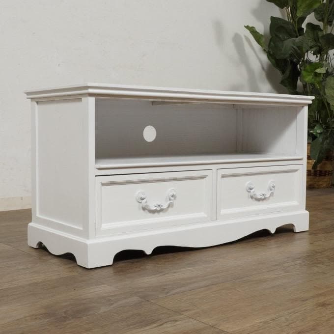 ヨーロピアン調　テレビ台　幅80cm　テレビボード　テレビラック テレビ台 ローボード カントリー調 フレンチスタイル 幅80cm （ TV台