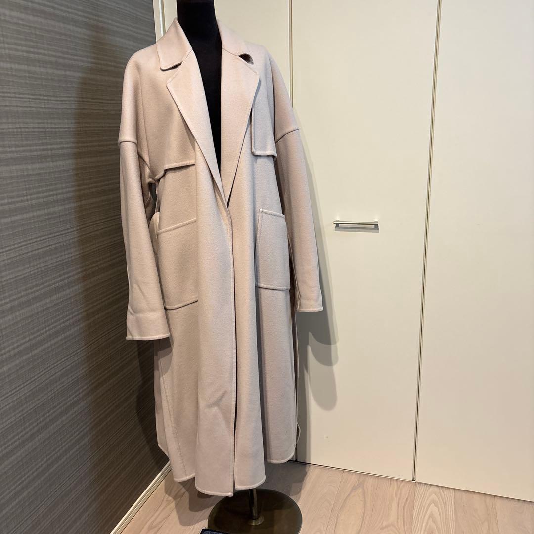 カオス スーペリアダブルコート ウエストベルト付 べージュ