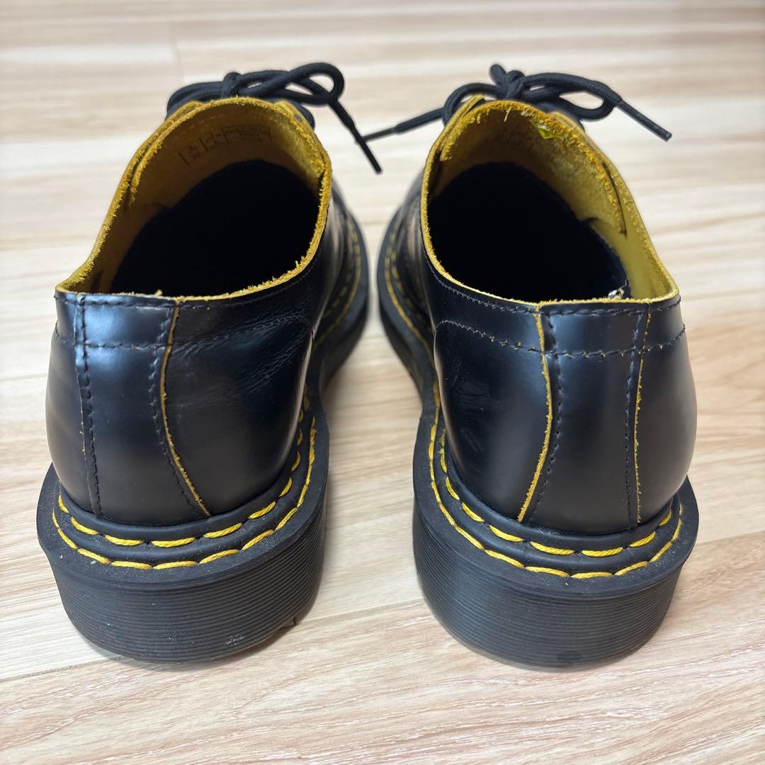 ドクターマーチン/レザーシューズ /イエローステッチ/25センチ/即購入