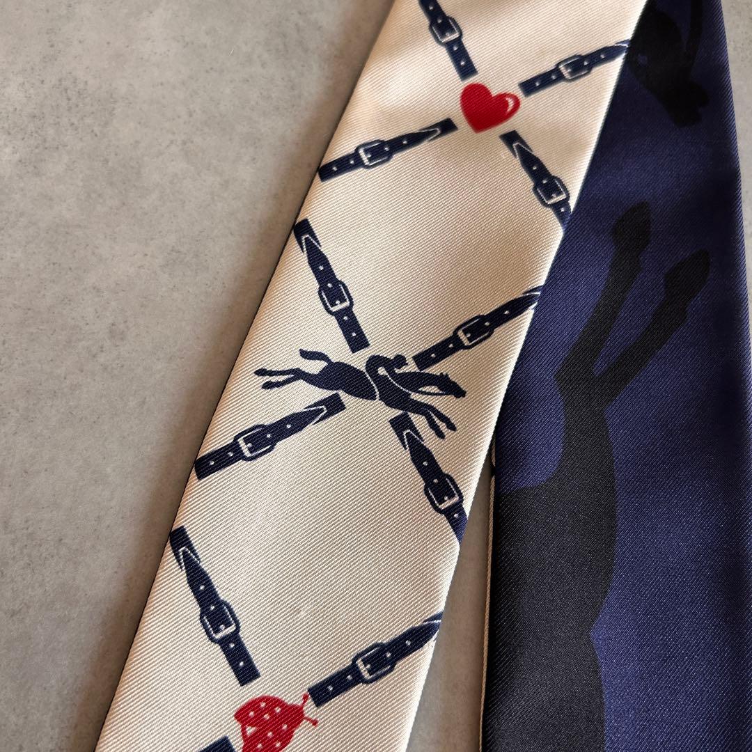 ロンシャン LONGCHAMP シルク リボンスカーフ - メルカリ