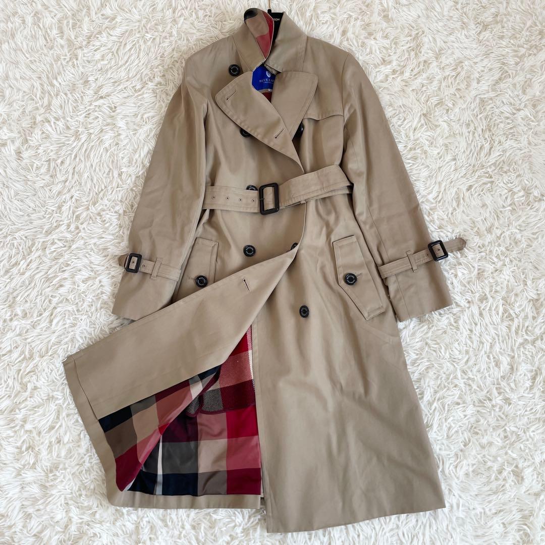 美品　ブルーレーベルクレストブリッジ　トレンチコート　2way　ハニーベージュ BURBERRY BLUE LABEL CRESTBRIDGE バーバリーブルーレーベルクレスト