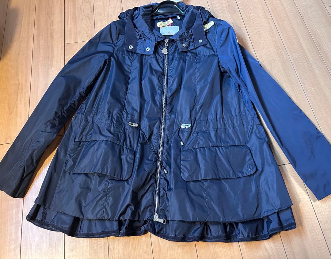 MONCLER フード付きネイビージャケット　Limbert サイズ0 Moncler Cardere Zip Front Jacket | Bloomingdale's