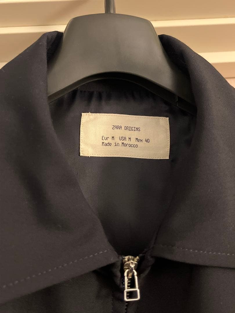 ZARA origins ウールブレンドジャケット ダブルジップ - メルカリ