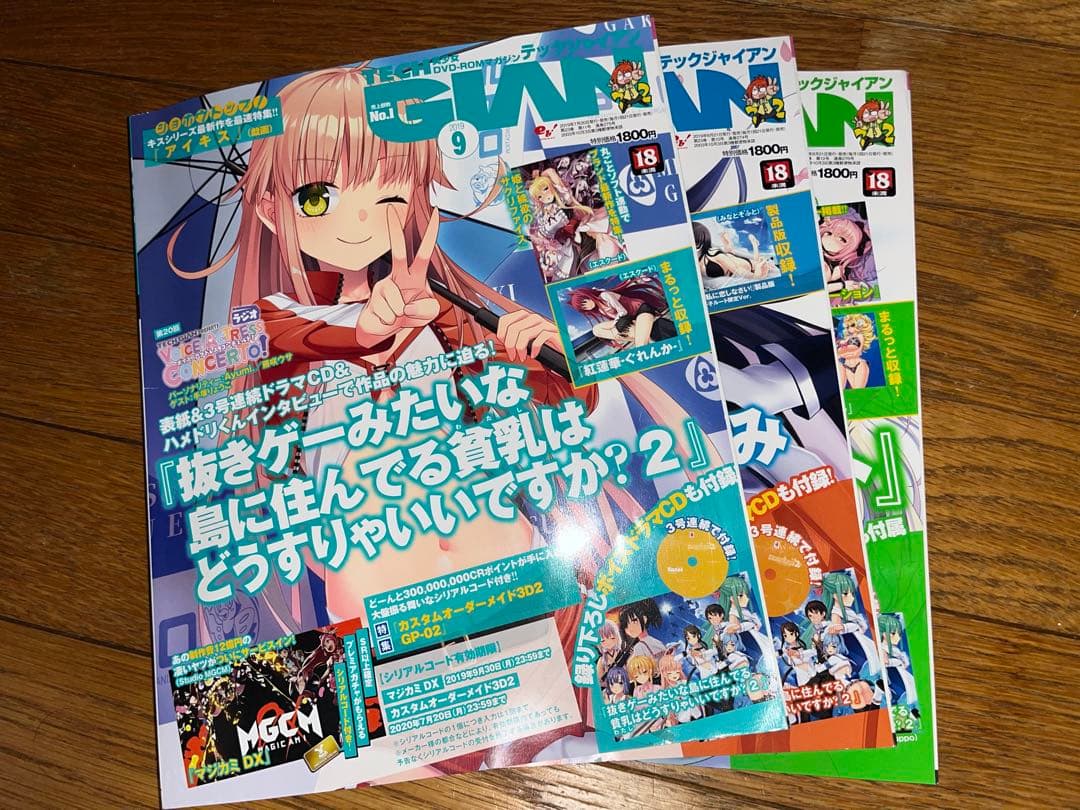 ぬきたし2ドラマCD TECH GIAN 2019年8～10月号付録 3枚セット ぬきたし2ドラマCD TECH GIAN 2019年8～10月号付録 3枚