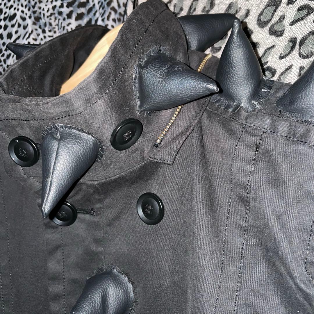 00s 【リメイク】 棘棘 ナポレオン ジャケット Y2k 平成 モード系