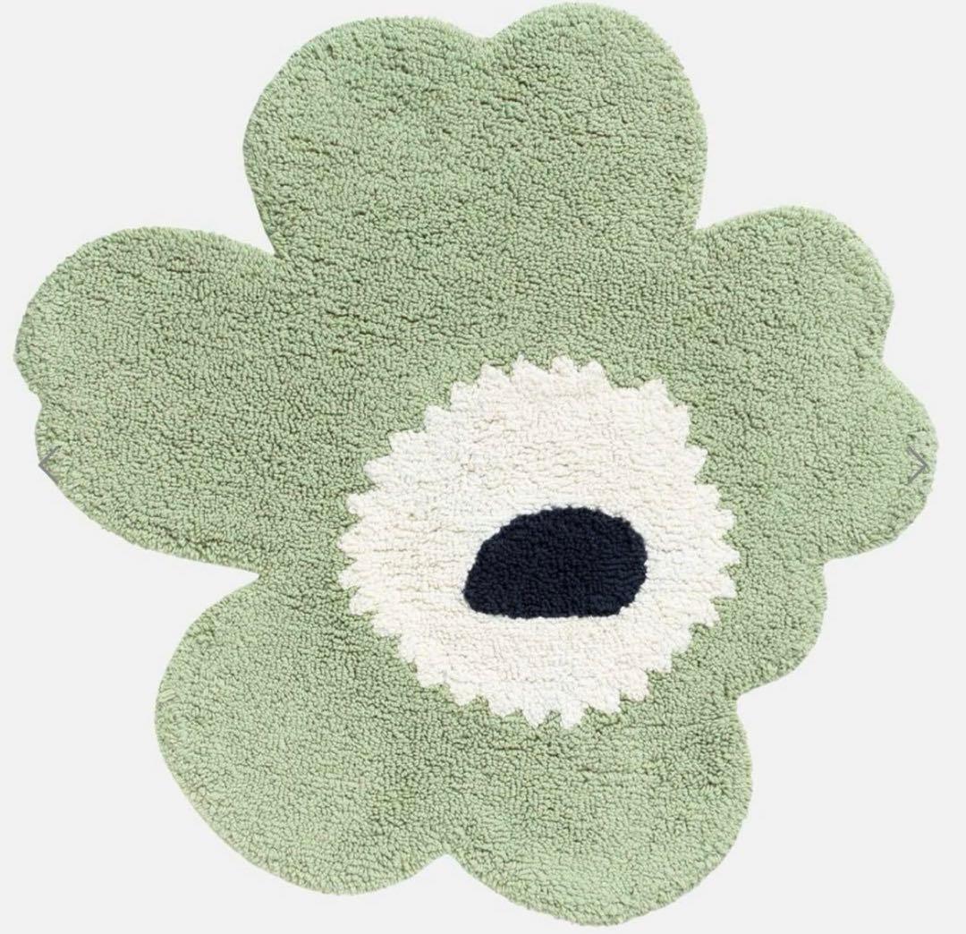 marimekko 花形バスマット グリーン 楽天市場】マリメッコ marimekko バスマット 玄関マット ミニラグ 73