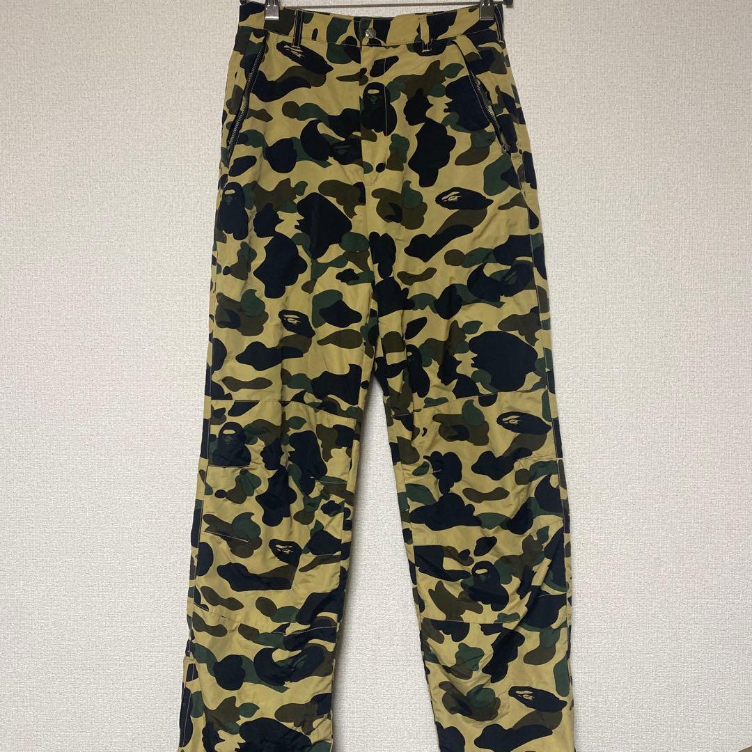 希少 日本製 a bathing ape カモフラ ワークパンツ 当時物 - メルカリ