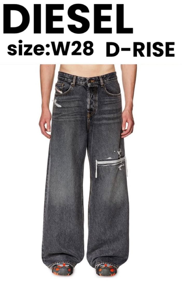 正規品】DIESEL D-RISE Straight Jeans black - メルカリ