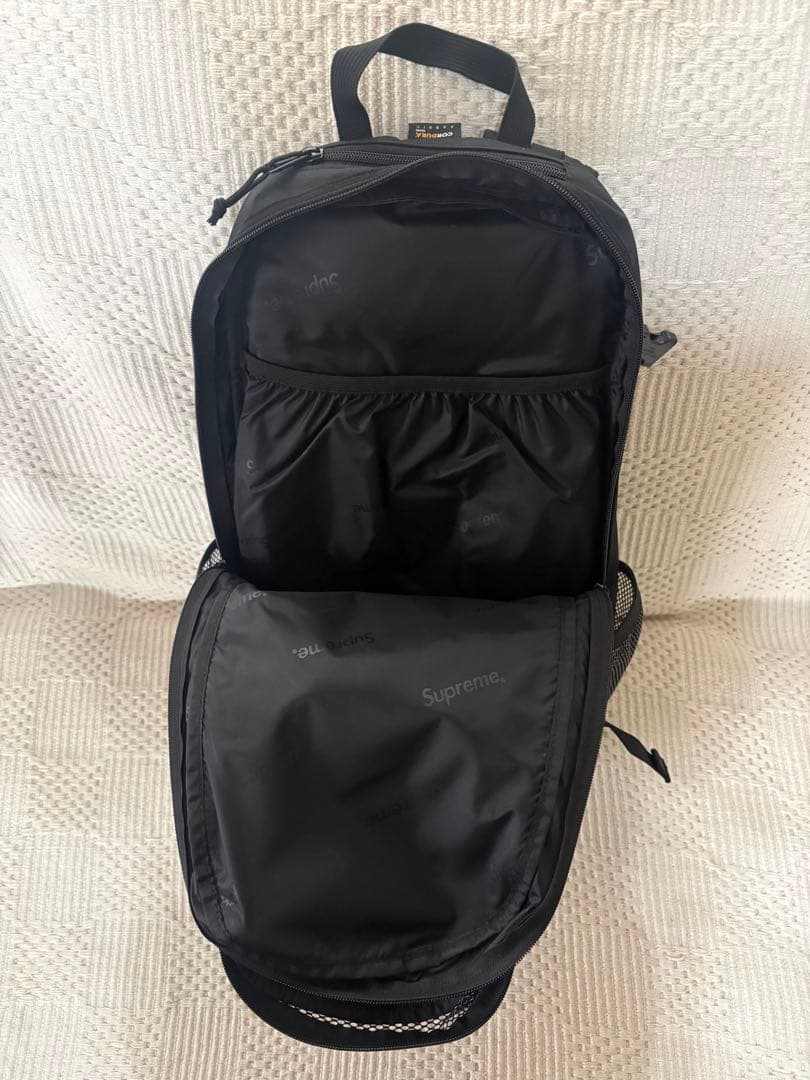Supreme メッシュバックパック ブラック - メルカリ