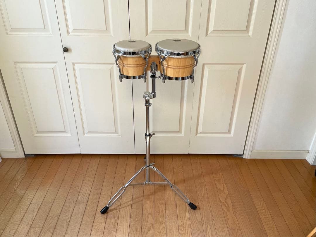 Pearl パール ホワイトウッドボンゴ & ボンゴ スタンド セット - メルカリ