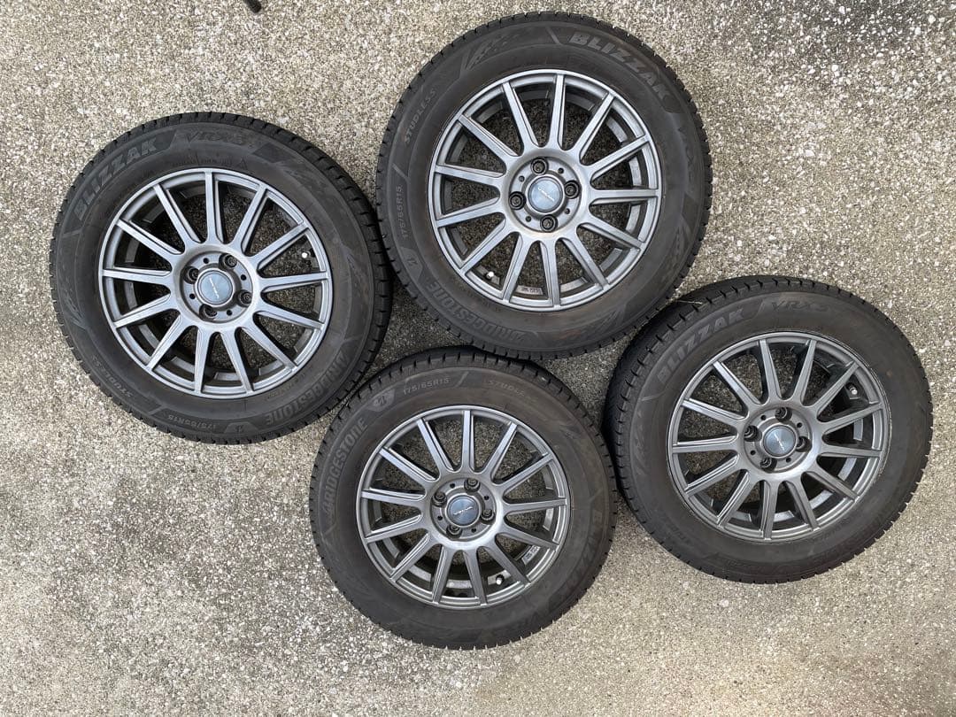 ブリヂストン VRX3 タイヤ 175/65R15 ホイールセット ブリザック 新品 国内正規品 VRX3 175/65R15 84Q 4本セット