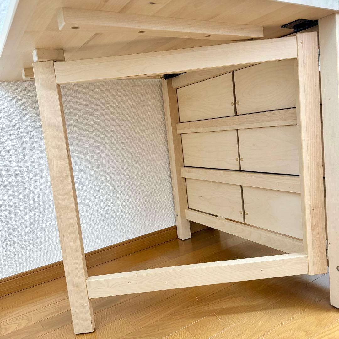 美品】IKEA ノールデン NORDEN ダイニングテーブル バーチ - メルカリ