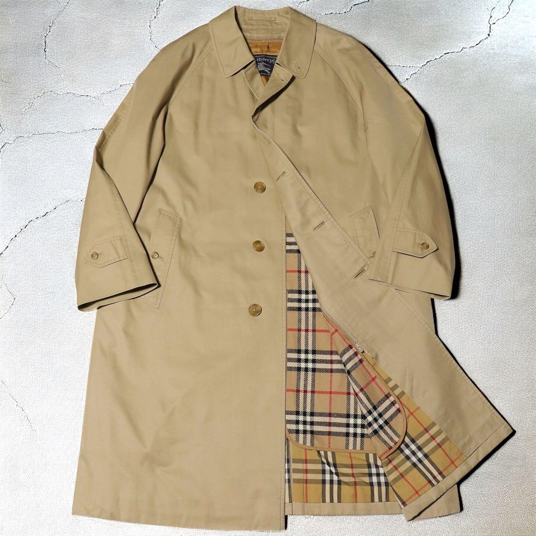 BURBERRY☆ノバチェック ライナー付き ステンカラーコート☆90s☆175