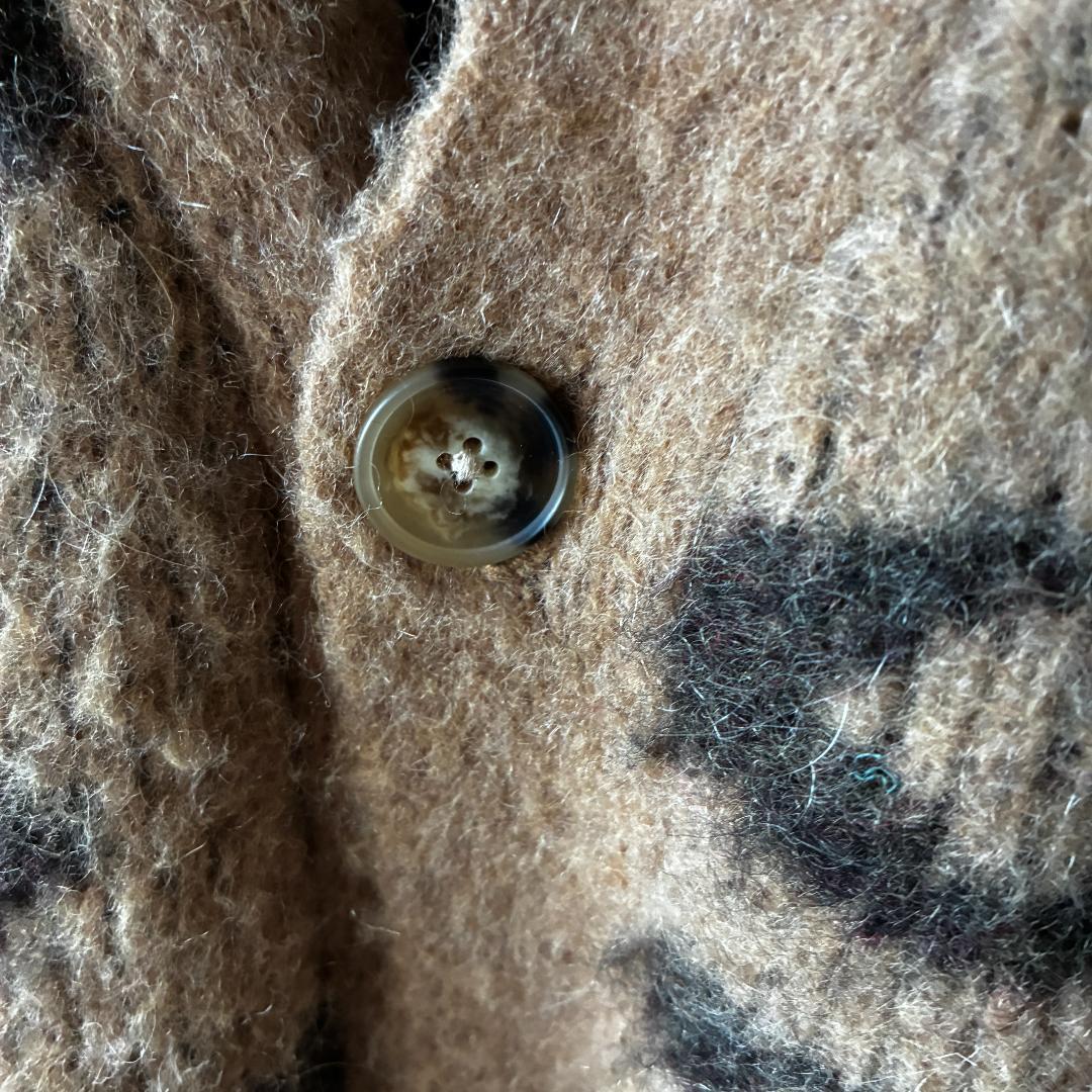 TTT MSW 20AW モヘア棍 ウールレオパード柄 カーディガン - メルカリ